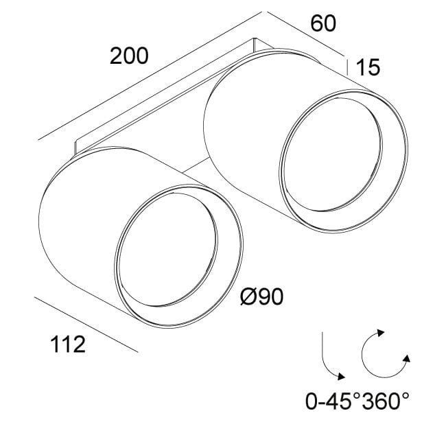 Регулируемый металлический светодиодный прожектор Deltalight Obin ARCH-00010231 - Вид №2