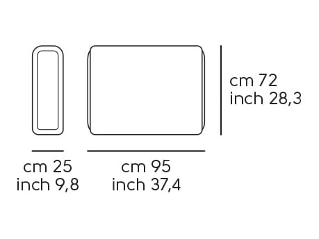 Модульный тканевый диван Midj YAK ARCH-00002689