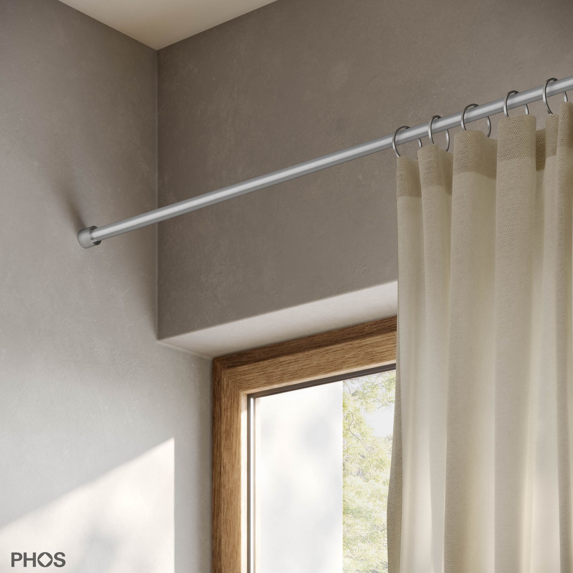 VSN12-1 Нишевой карниз ø12 мм от 50 до 100 см - на заказ PHOS 