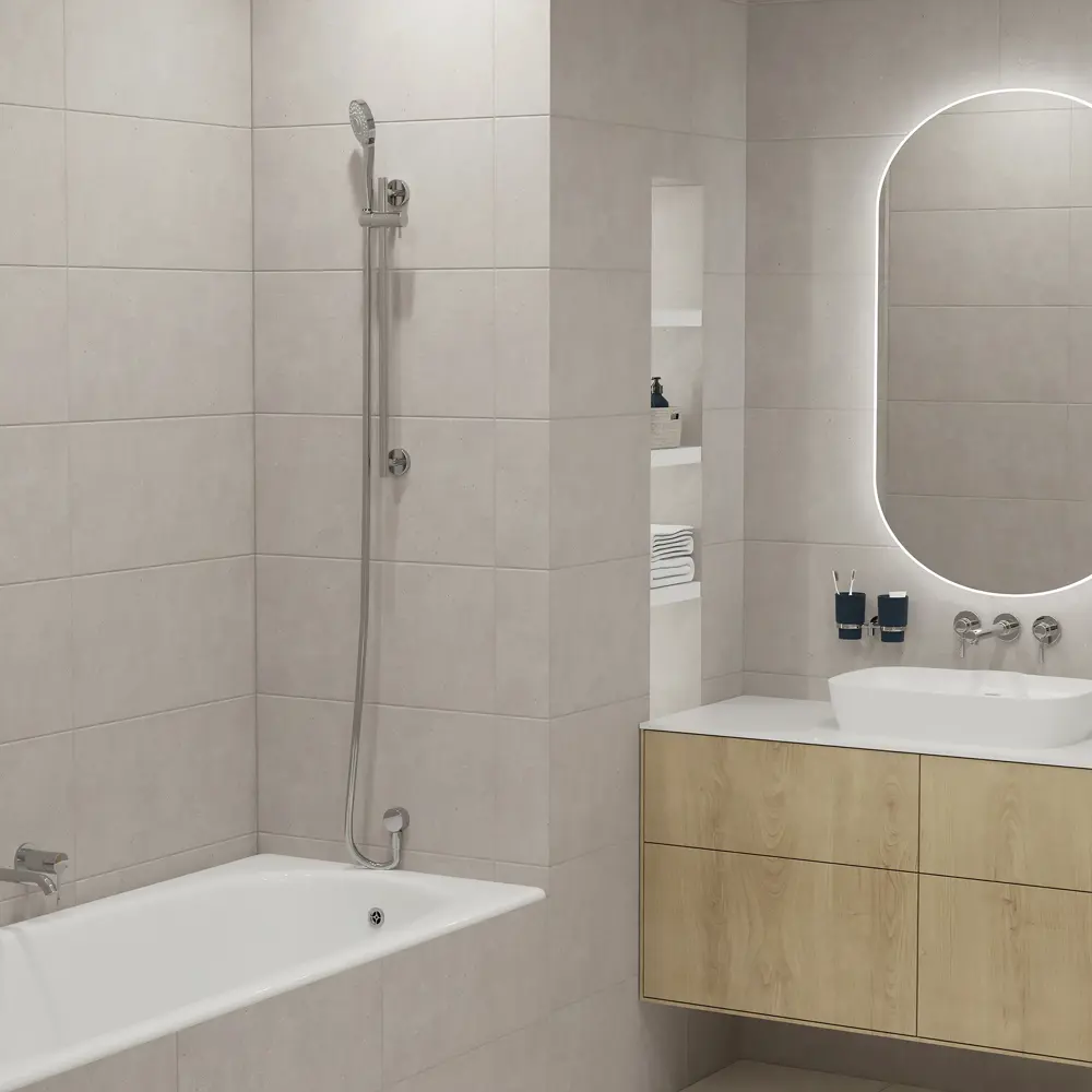 Настенная плитка НЕФРИТ-КЕРАМИКА Armand Pro бетонный эффект 30х60 см 89401969 STLM-1577247