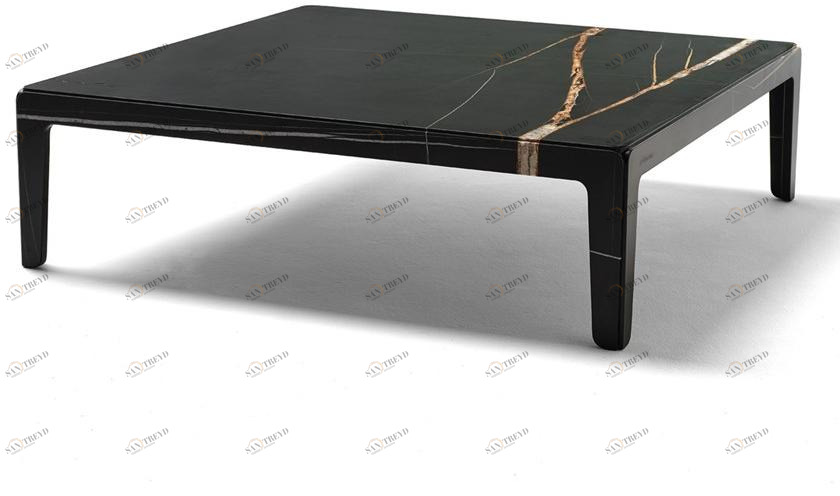 EPÒNIMO Низкий квадратный мраморный журнальный столик Rock Rk005