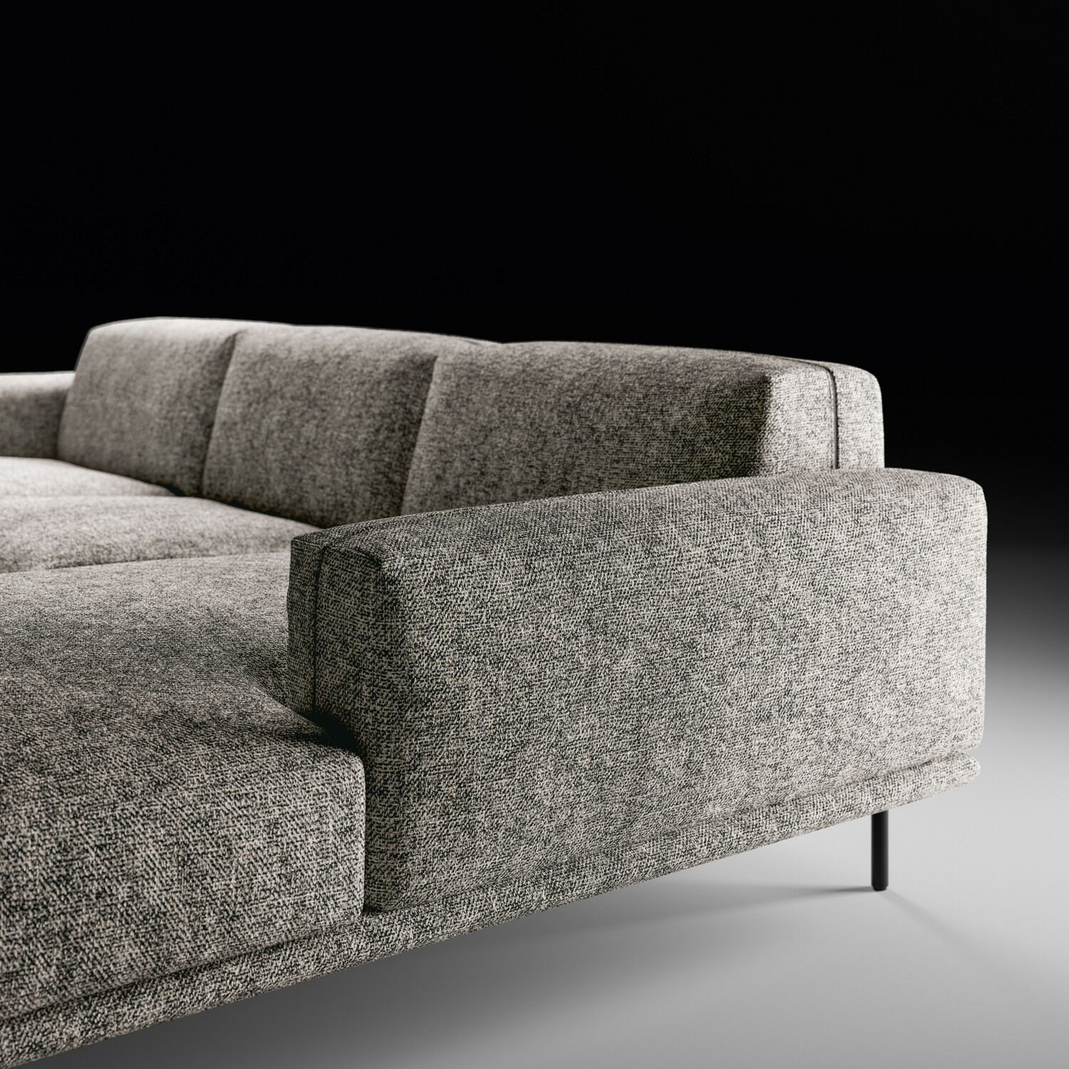 Секционный тканевый диван с полуостровом Twils WILSON ARCH-00144458 - Вид №1