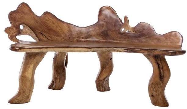 Il Giardino di Legno Садовая скамейка из тика Radice Radi0248 - Вид №1