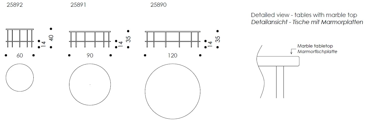 Низкий мраморный журнальный столик Wittmann DD TABLE ARCH-00114718 - Вид №2