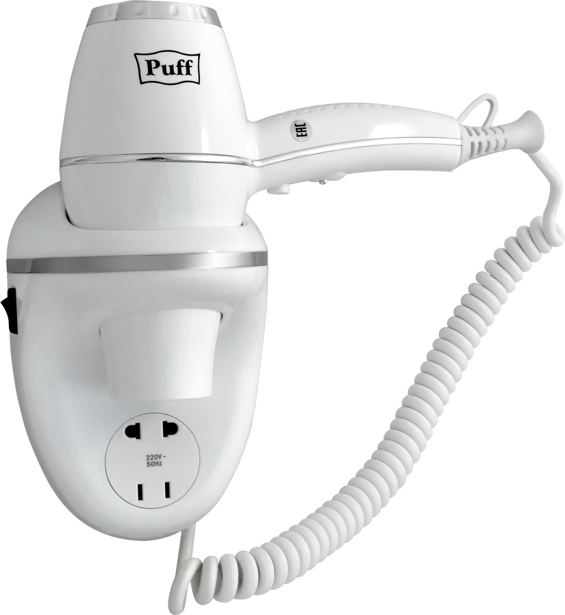 0405.011 Фен для волос с доп розеткой 1800B PUFF  - Вид №1