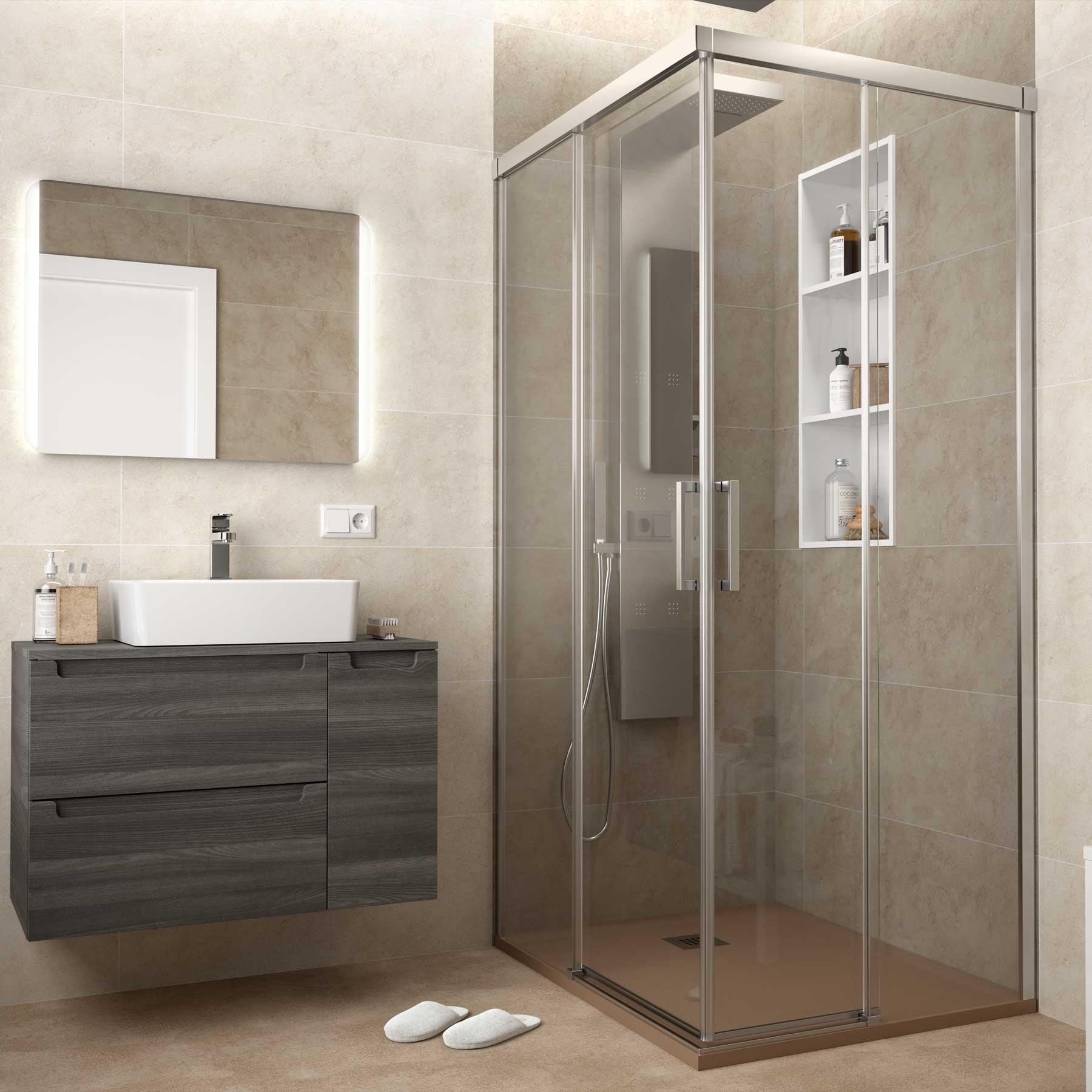 23605 SALGAR Поддон для душа RIOJA SAND 800 x 1700 мм  - Вид №2