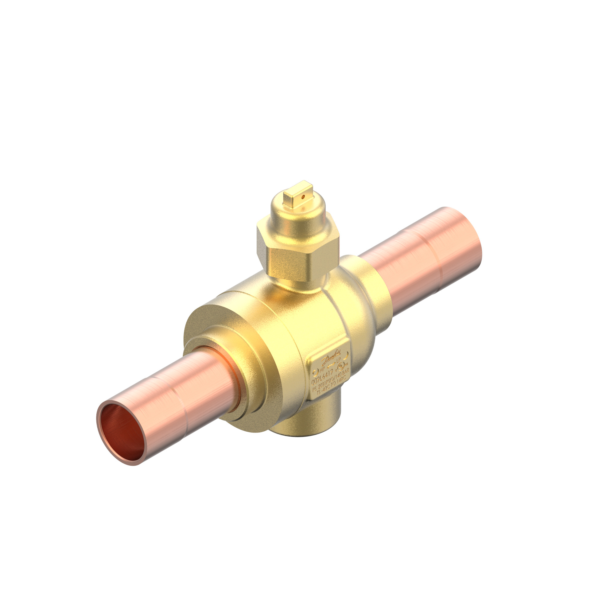 Danfoss GBCT — Запорные шаровые краны для CO2 140 бар GBCT 22s Кран шаровый 009L6420  - Вид №8