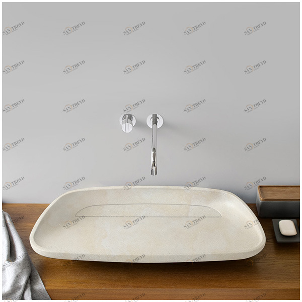 INK022 Накладная раковина на столешницу  овальная Neutra Design 