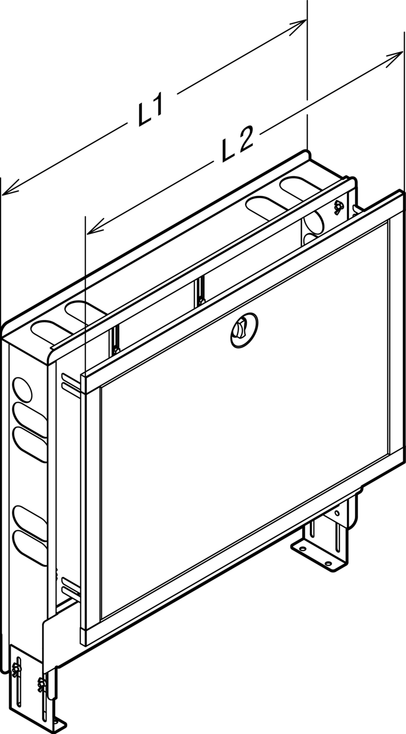 Viega Встраиваемый коллекторный шкаф 1294.3 (692216) 692 216 - Вид №2