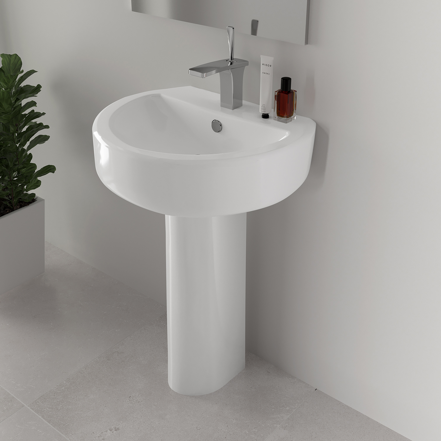 Пьедестальный умывальник Best SANITA LUXE BSTSLWB01 - Вид №7