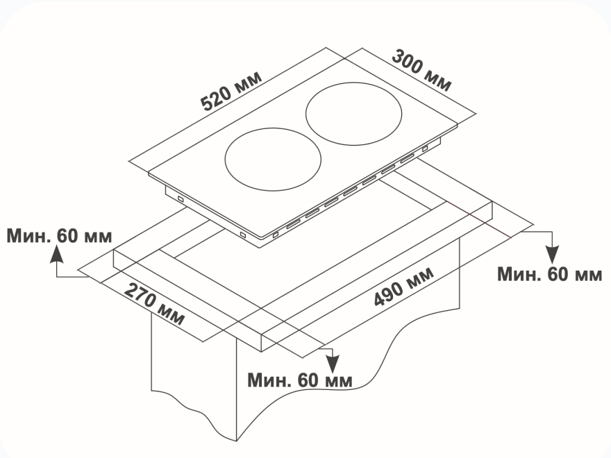 9057830 Газовая варочная поверхность Delvento V30V20B088 STDN-0049849 - Вид №6