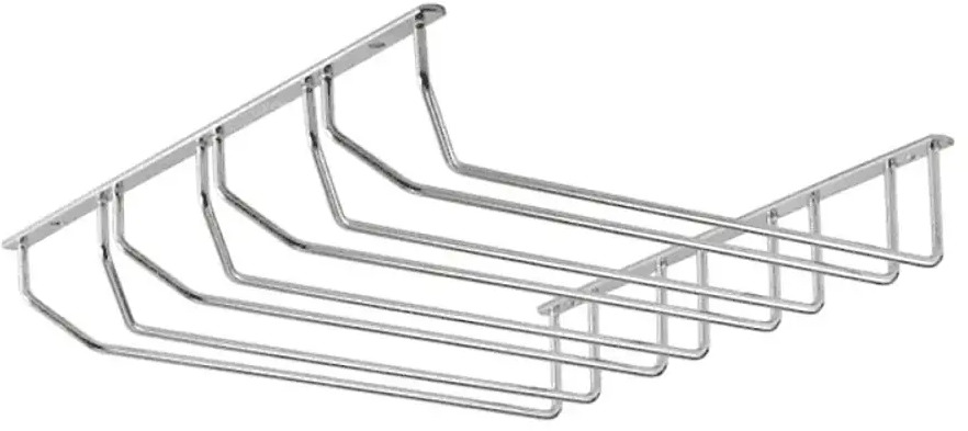 90896176 Держатель для бокалов Amix BJ004 40.50x6.50x34 см сталь цвет хром STLM-0418956