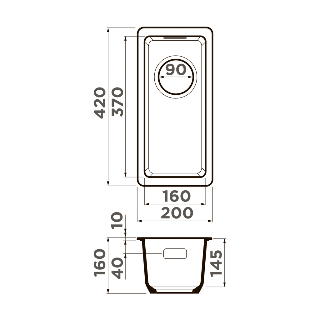 Кухонная мойка Kata 20-U CA OMOIKIRI 4993371 - Вид №4