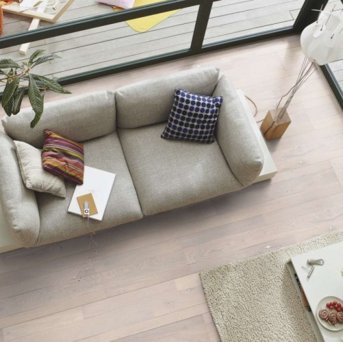 Широкий паркет Meister PС 400 Style Белый 8267 Дуб Рустик с брашью (Текстурированная) 2400х255 мм 2300200056 - Вид №6