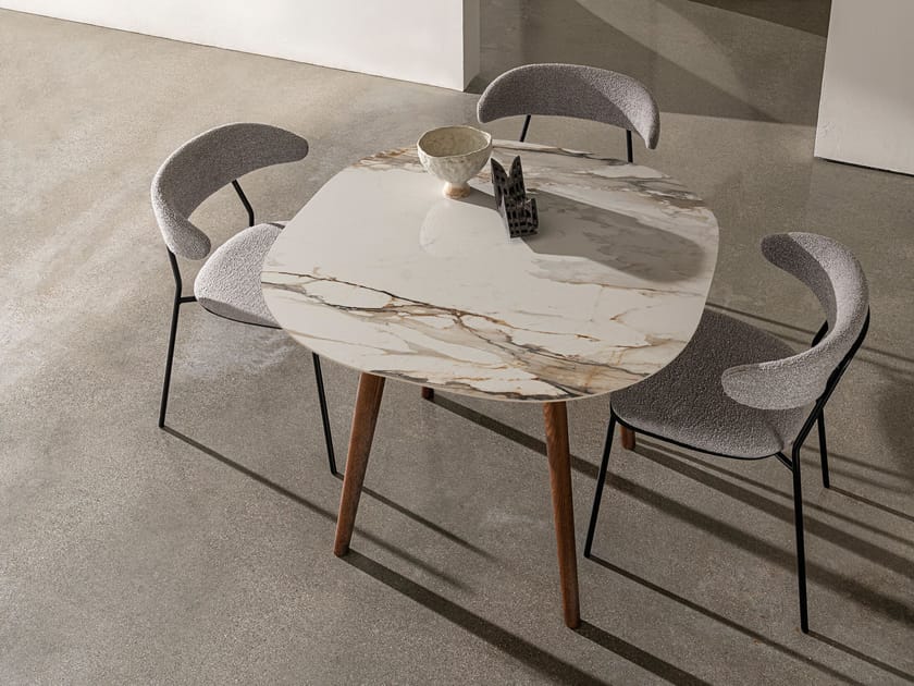 Керамический квадратный стол Sovet Italia LEWOOD SHAPED ARCH-00092832