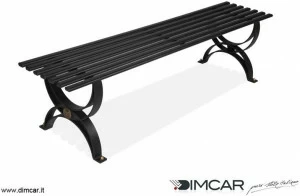 DIMCAR Скамья металлическая в классическом стиле без спинки Elite 238-p