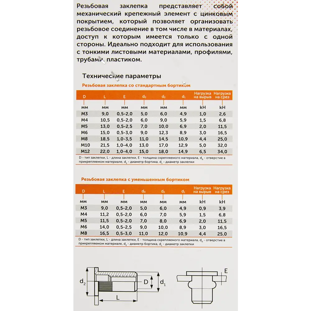 87937023 Заклепка резьбовая Sormat М8 мм, 10 шт. STLM-1010886  - Вид №3