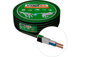 16155144 Кабель ВВГ-ПнгА 2х2.5 черный, 100м VX0174 VOLTEX
