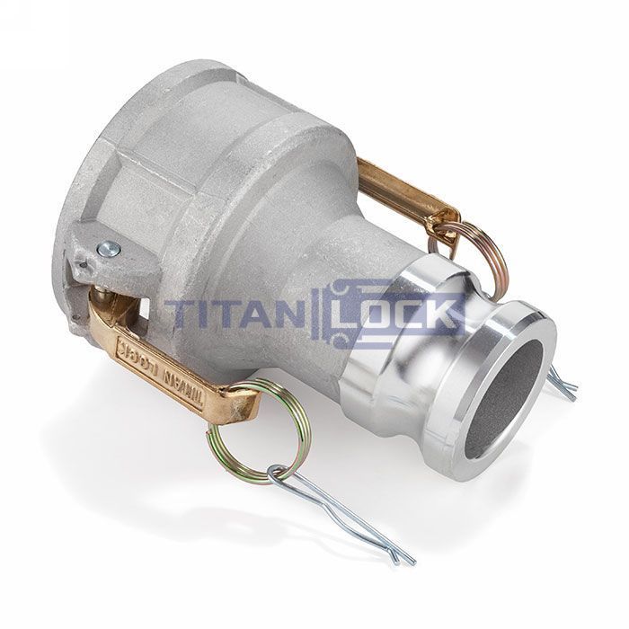 Камлок алюминиевый тип DА (переходник розетка 2" х ниппель 1 1/2"), TL2015DAAL TITAN LOCK  - Вид №2