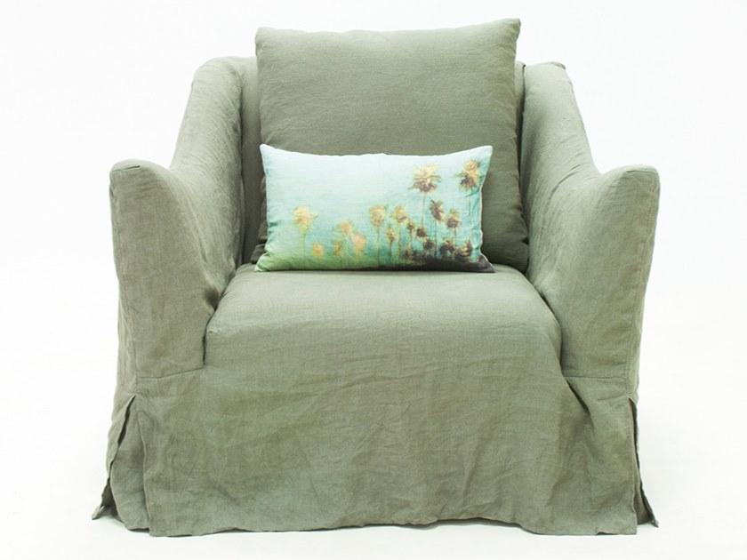 CREARTE COLLECTIONS Кресло из ткани со съемным чехлом с подлокотниками Ascot contemporain 12 - Вид №1