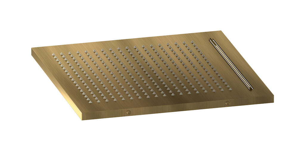 Полувстроенный верхний душ с режимами - дождь и водопад WE ARE IB av360mb Modern Bronze Aqua