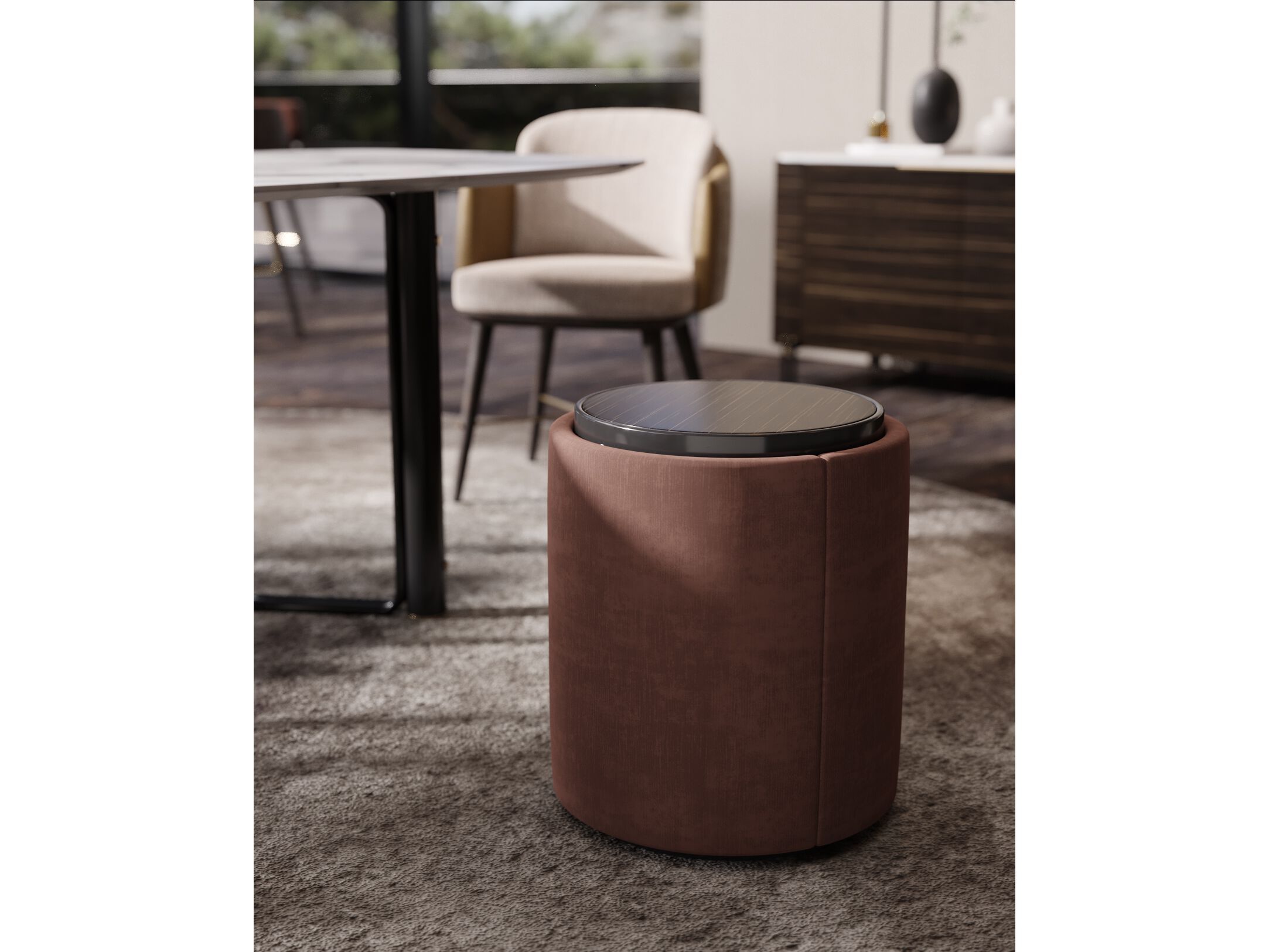 Пуф / журнальный столик из ткани PRADDY Metro ARCH-00103690 - Вид №4