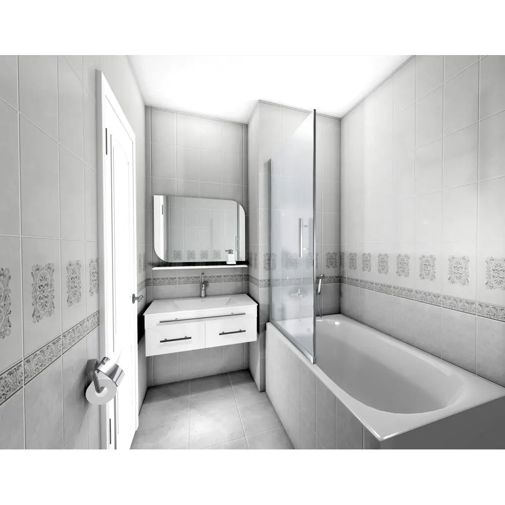 Плитка настенная Kerabel Мрамор 30x20 см 1.2 м² цвет светло-серый 82677748 STLM-2192508  - Вид №3
