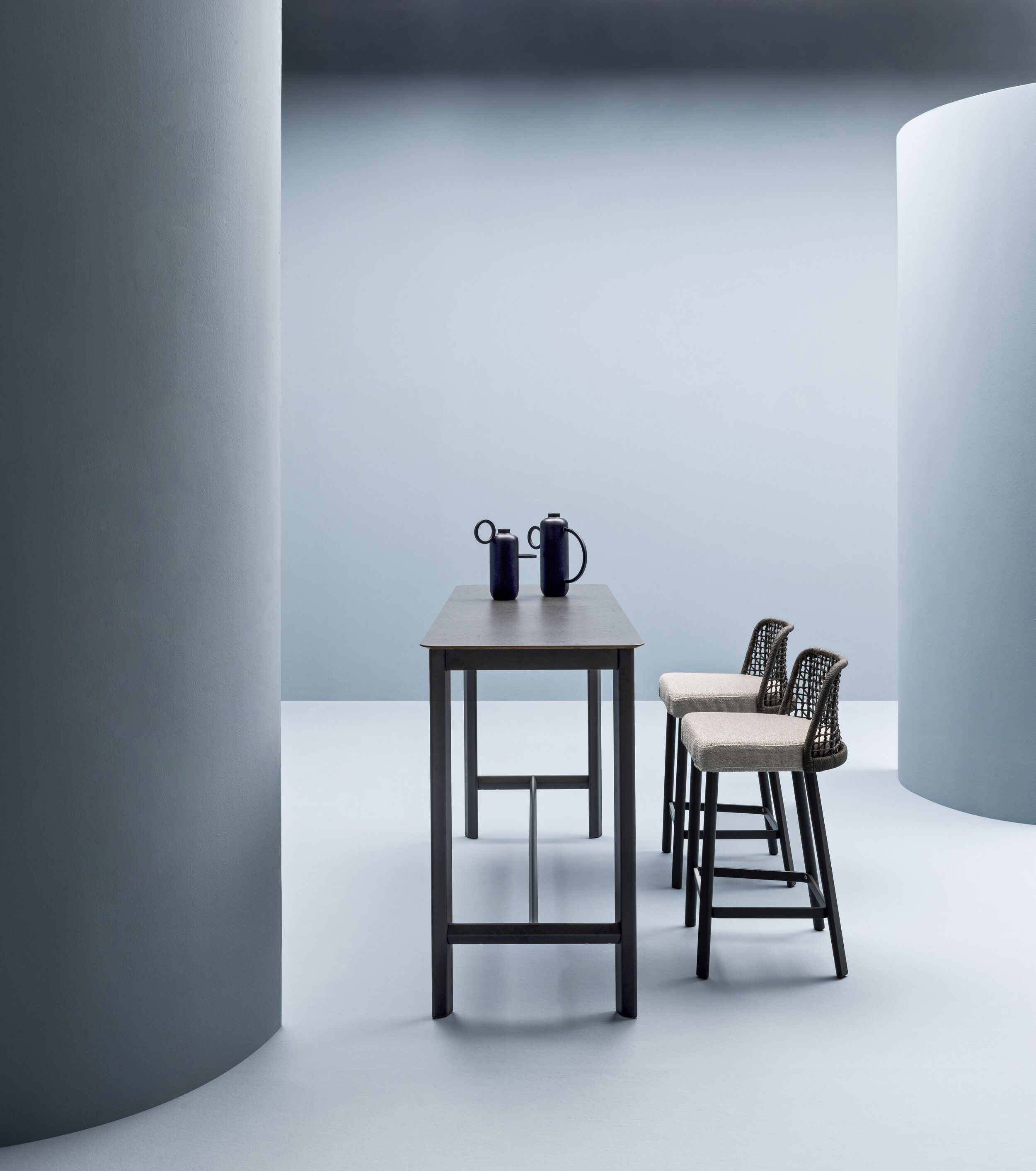 Алюминиевый высокий садовый стул с порошковым покрытием Varaschin Эмма ARCH-00078702 - Вид №1