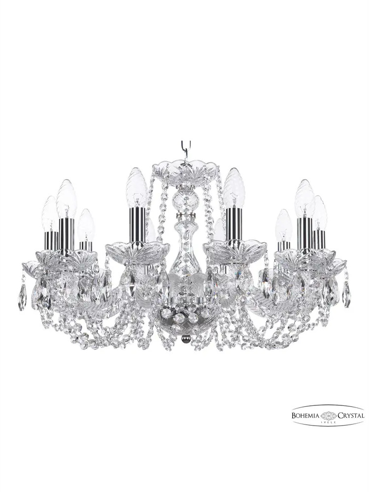 90664306 Люстра подвесная хрустальная 119/10/200 Ni Bohemia Ivele Crystal Тип С STLM-0328666