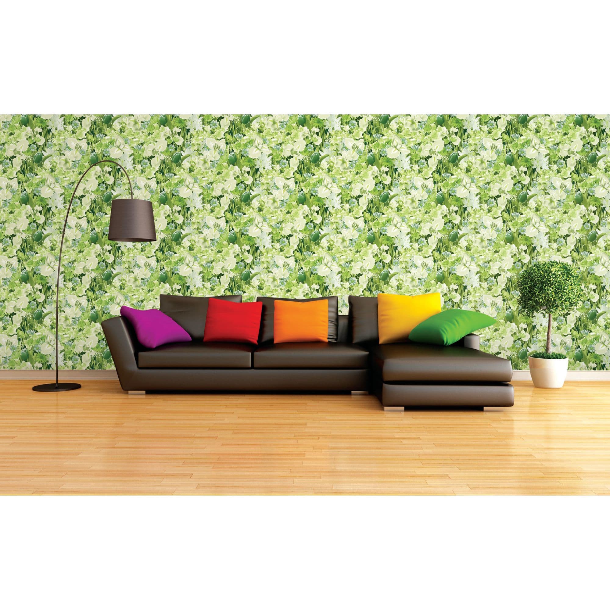 17966514 Обои бумажные зелёные 0.53 м 25-МО Голландия Santreyd  - Вид №4