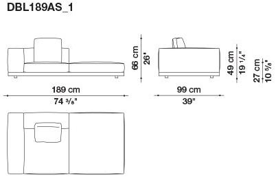 B&B Italia Кожаный диван Dock sun-id-1441060 - Вид №135