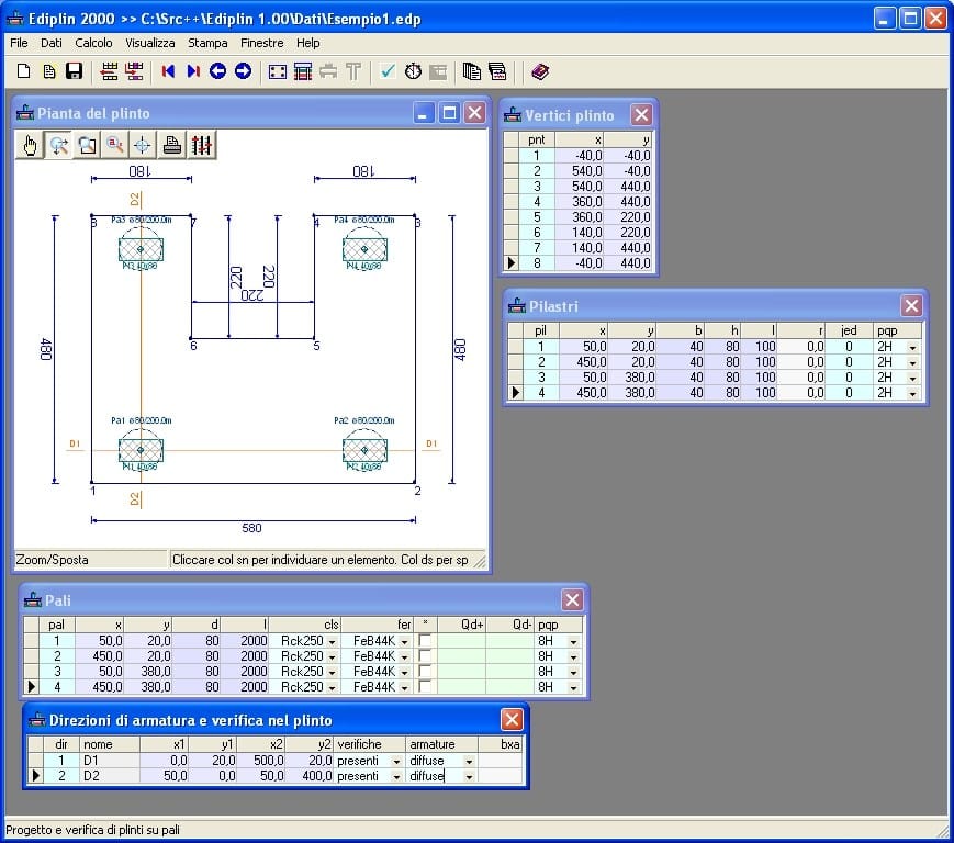 Проект поверхностных и свайных плинтусов NEWSOFT EDIPLIN ARCH-00032100 - Вид №21