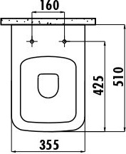 BN320-00CB00E-0000 BENE Унитаз подвесной с биде Creavit Bene  - Вид №1
