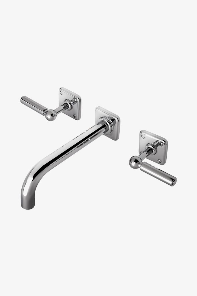 LDLS70 Низкопрофильный смеситель для унитаза Ludlow с тремя отверстиями, металлическими ручками и клапаном Waterworks 