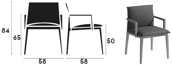 Capdell Стул с обивкой и подлокотниками She sun-id-1465559 - Вид №7