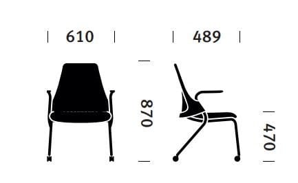 Стул с колесами Herman Miller Sayl ARCH-00053134 - Вид №5