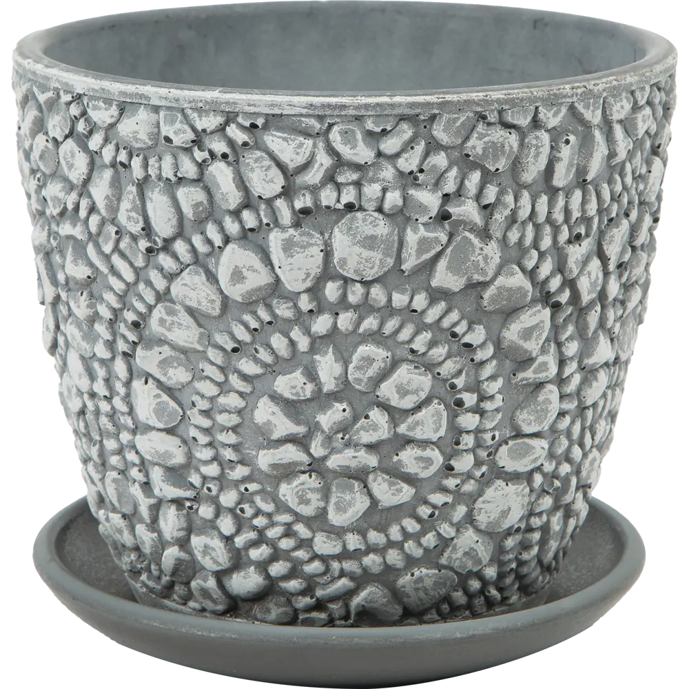 Santreyd Камешки — керамический горшок для цветов с поддоном 84450907 STLM-0050242