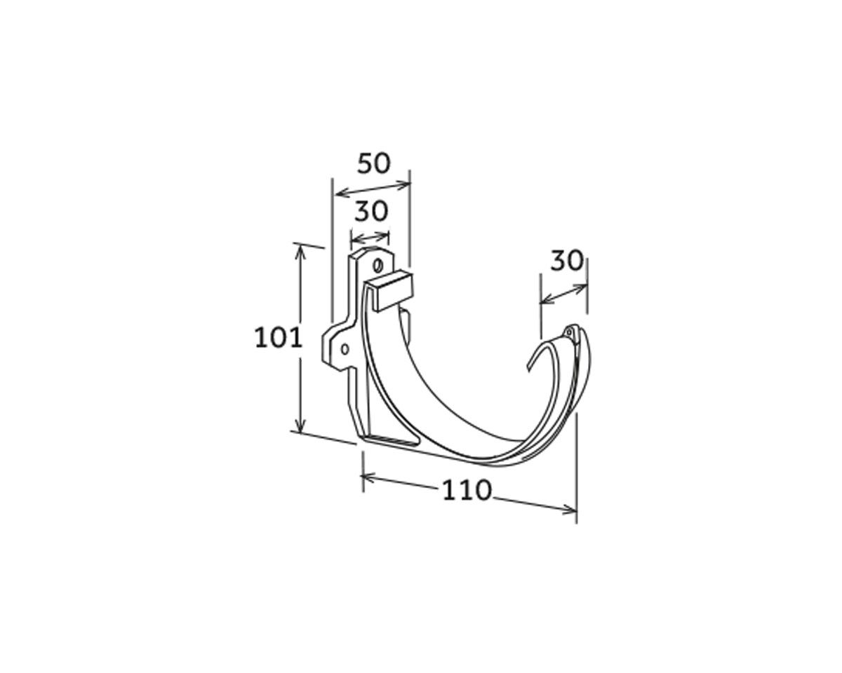ПВХ аист для желоба 100 First Corporation First Plast ARCH-00084320 - Вид №2