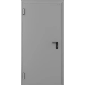 Дверь противопожарная EI60 88x205 см левая цвет светло-серый RAL7035
