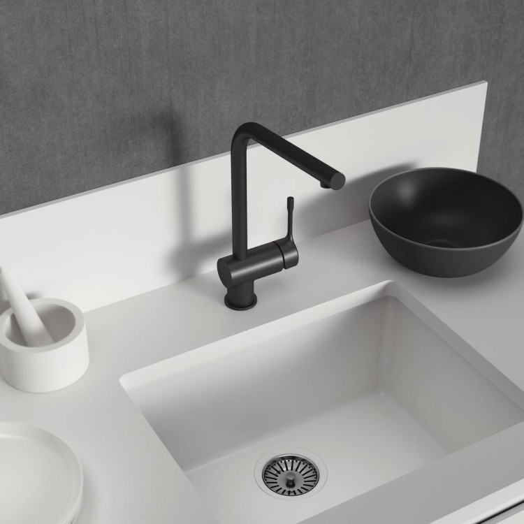 BC174XG Смеситель для кухонной мойки с высоким трубчатым поворотным изливом Ideal Standard CERALINE - Вид №2
