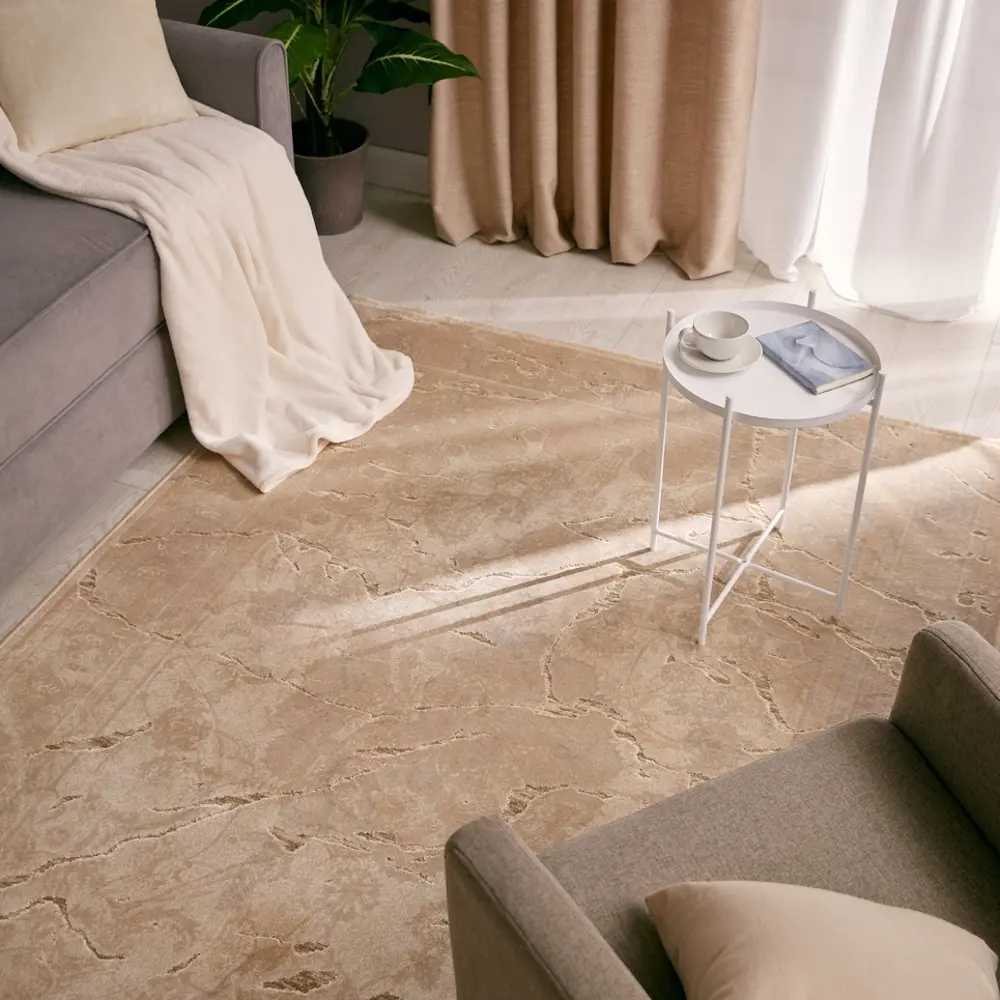 Ковер вискоза Рим 1047W 75x150 см цвет бежевый CTIM STLM-2020323