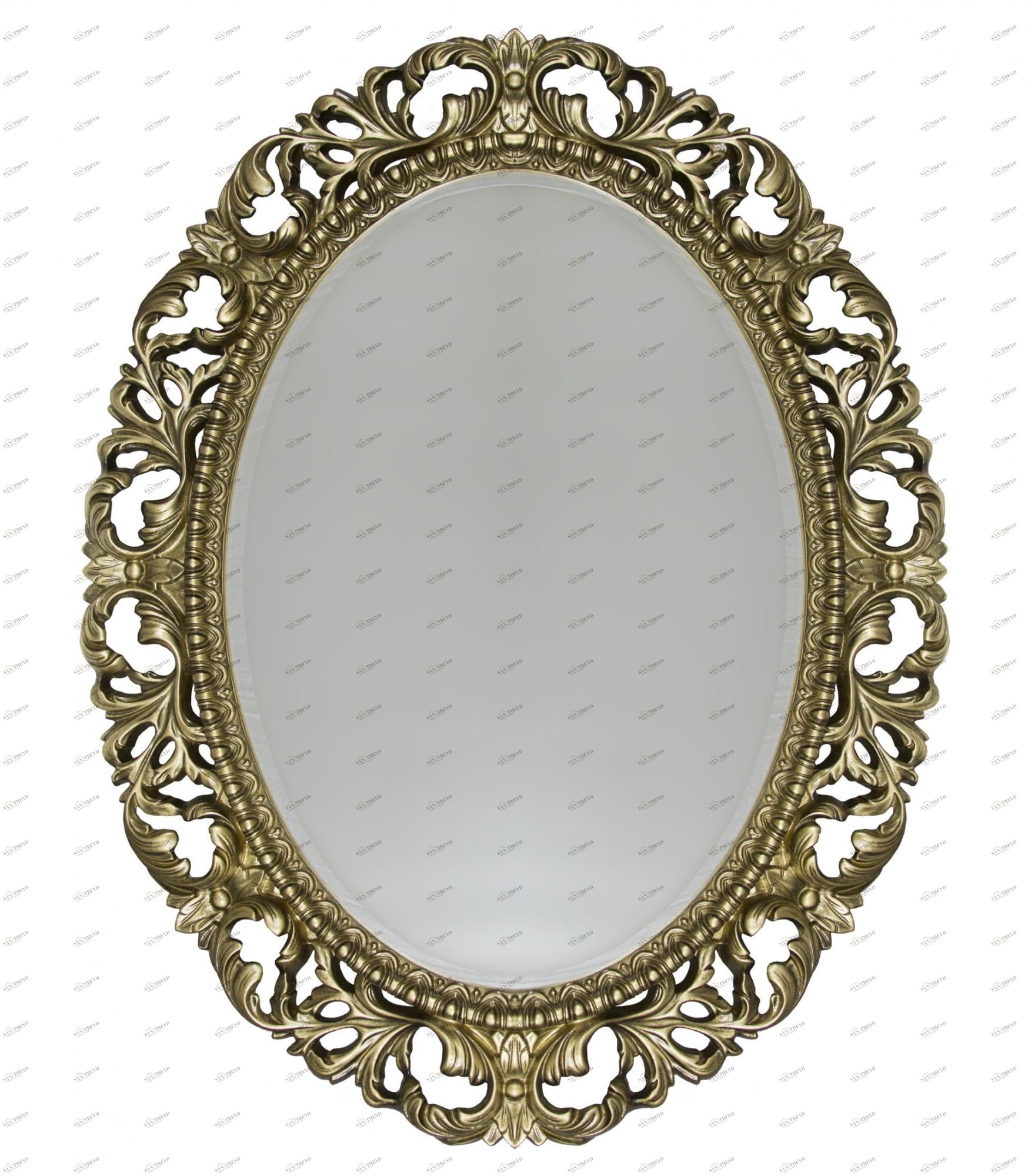 Зеркало ISABELLA овальное с фацетом арт. TS-10210-B/L поталь бронза Tessoro TS10210BL