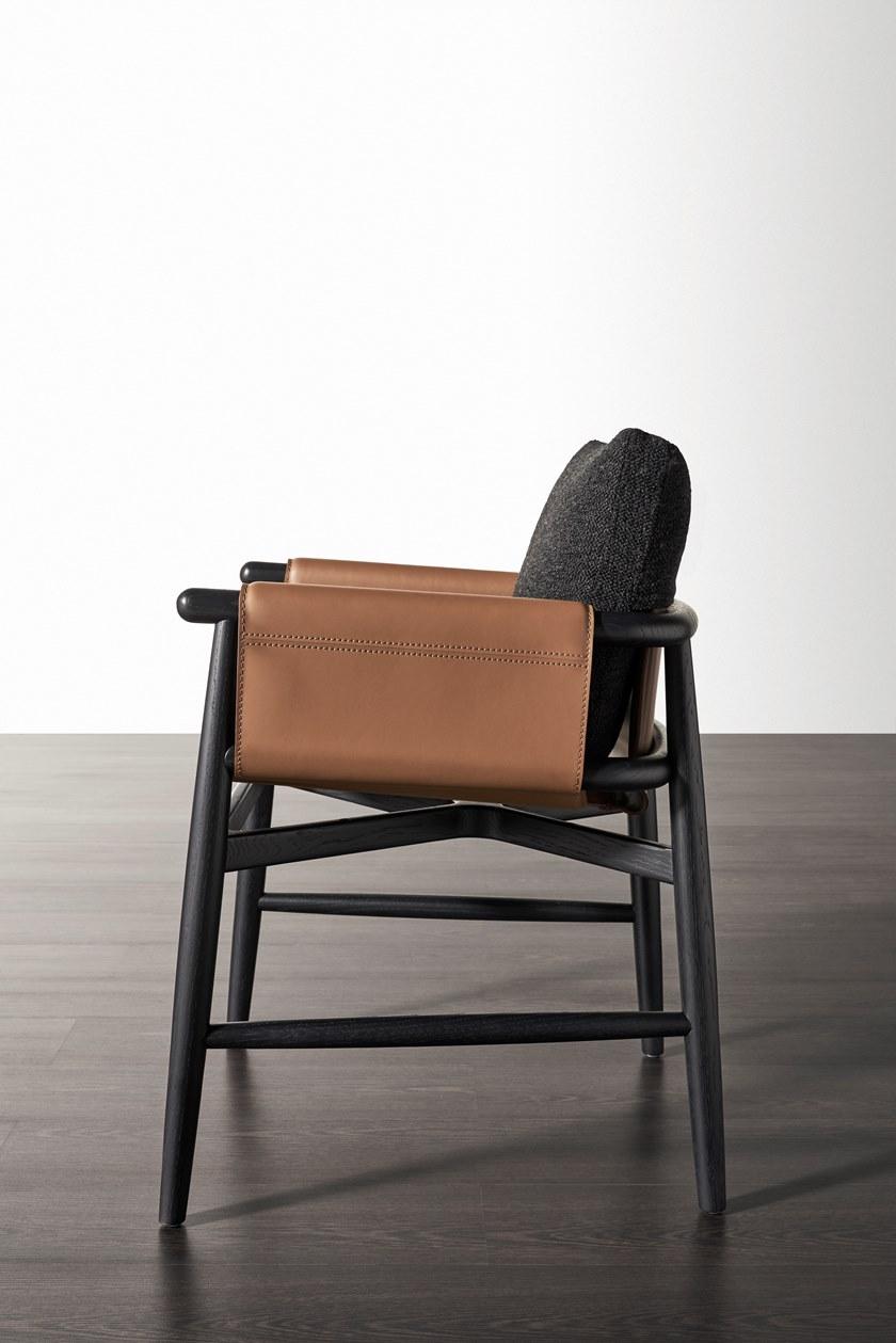 Meridiani Кожаное кресло с подлокотниками Teresina sun-id-1459085 - Вид №4