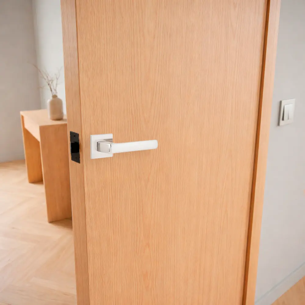 Дверная ручка на розетке Armex H-30169-A без запирания цвет никель STLM-2174256 - Вид №5