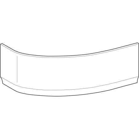 554.823.01.1 Передняя обшивка Geberit Renova для асимметричной ванны, левая Geberit  - Вид №1