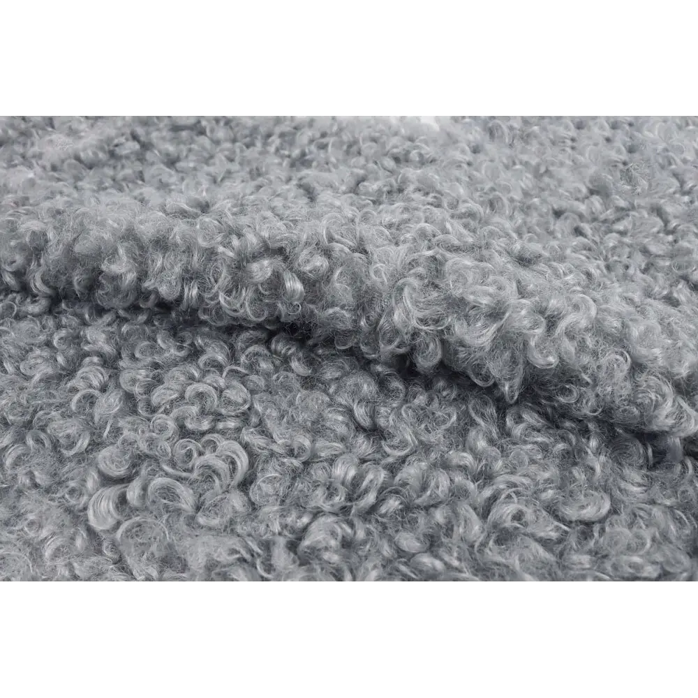 Ткань мебельная Alaska Silver искусственный мех 140 см цвет серый AMETIST STLM-2132414