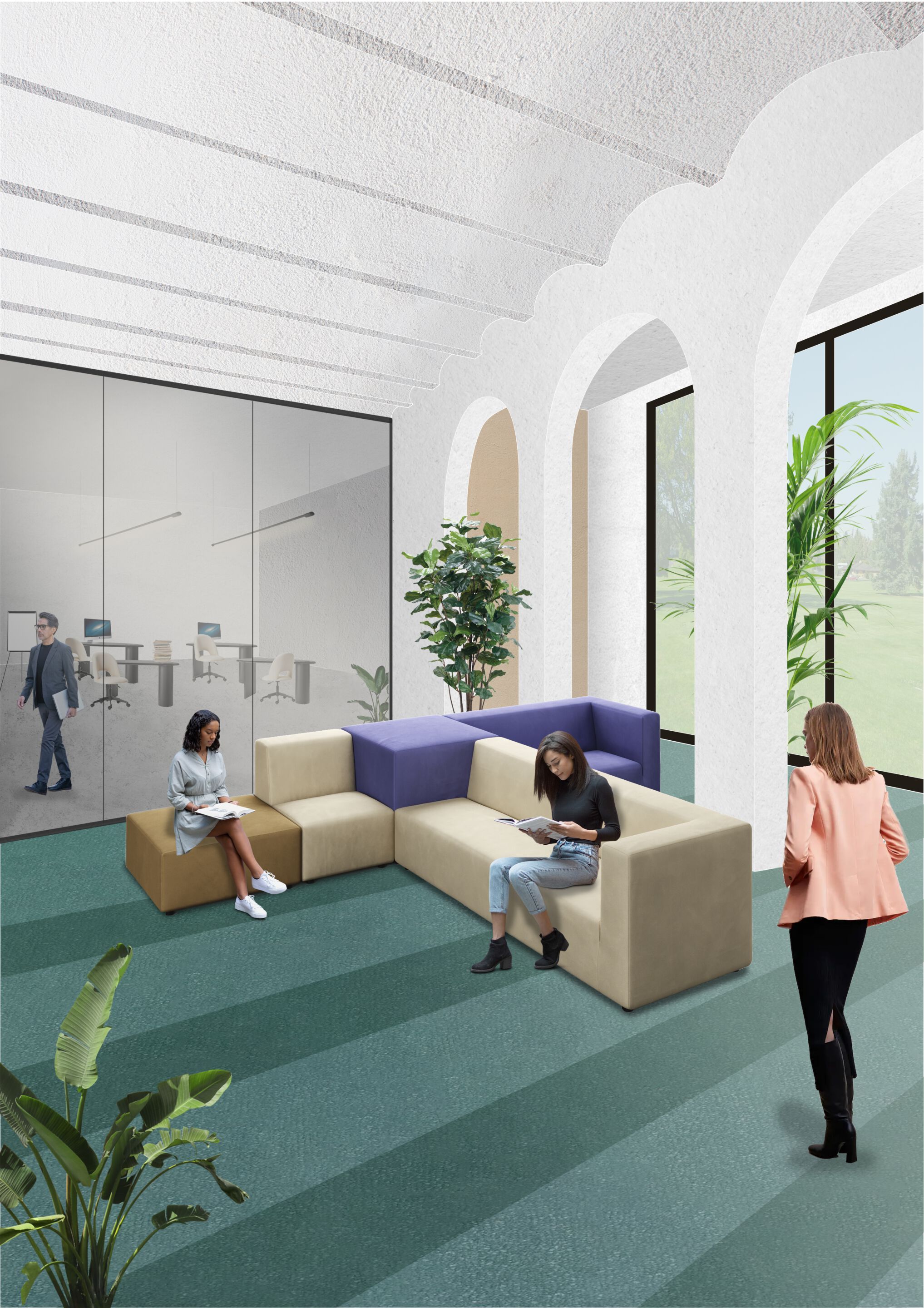 3-местный съемный диван Adrenalina ARCH-00015959 - Вид №1