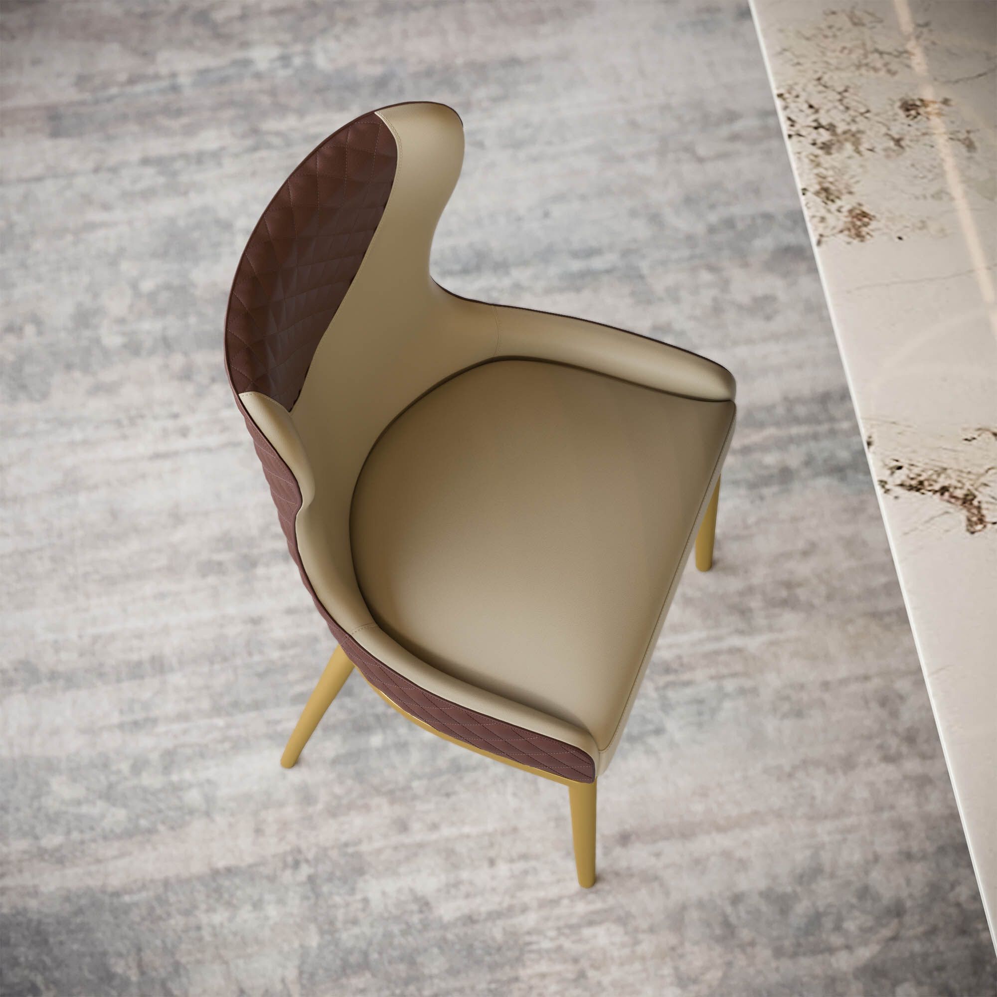 Стул из искусственной кожи GIULIA GRILLO ELISABETH ARCH-00096275 - Вид №6