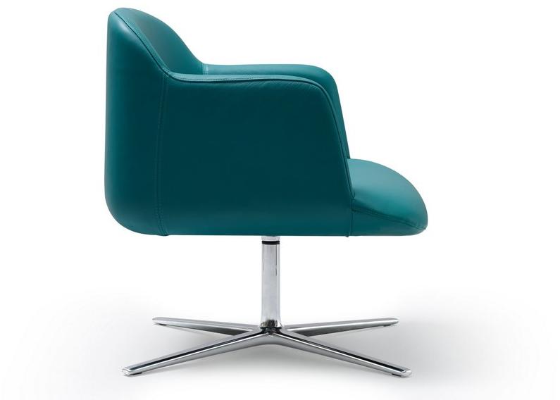 Quinti Sedute Кожаное кресло на 4-х спицах с подлокотниками по контракту Deep sun-id-1415224 - Вид №3