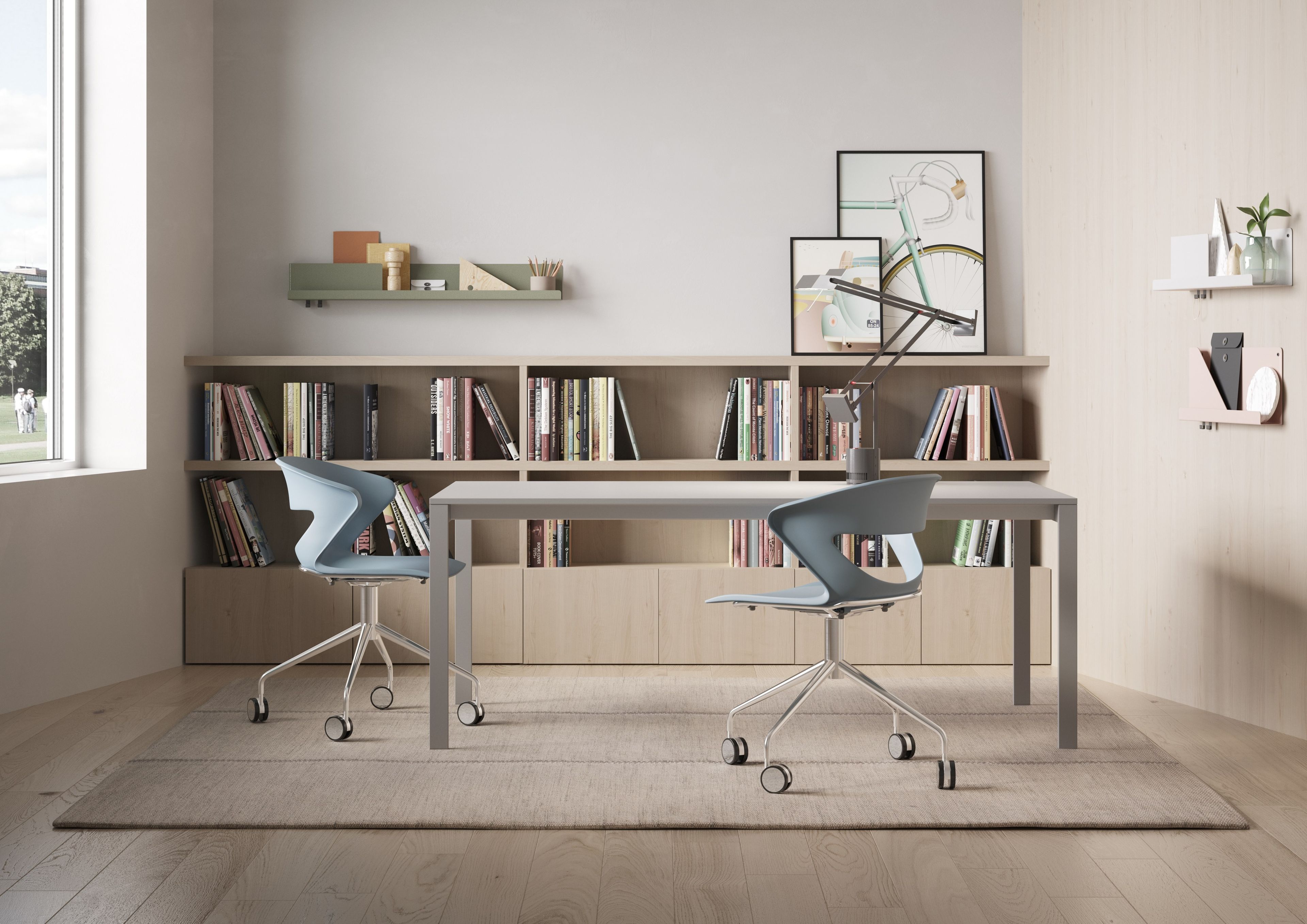 Регулируемое по высоте офисное кресло с колесами Kastel Kicca ARCH-00102516 - Вид №4